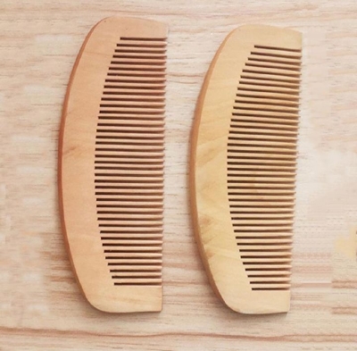 Picture of (Moon Shape) Royal Trikeel Wooden Hair Brush/Comb/Chiruni [ China Product]