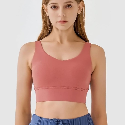 Picture of New Sports  beautiful back sexy sports wrap vest breatheble support  ladies sexy seamless underwater tube top jim training bra