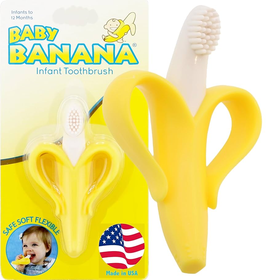 Picture of Super Soft Silicone Baby Banana Toothbrush -1Pcs