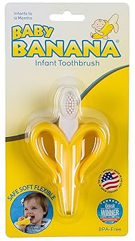 Picture of Super Soft Silicone Baby Banana Toothbrush -1Pcs