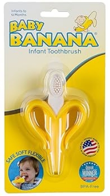 Picture of Super Soft Silicone Baby Banana Toothbrush -1Pcs