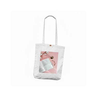 Picture of Large Canvas Zipper Tote Bag for Women – Versatile Bag for College, Work, University, & Gym