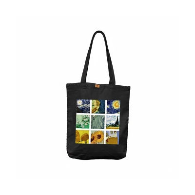 Picture of Collapsible Canvas Tote Bag for Women with Zipper – Perfect for College, Gym, Shopping & Travel