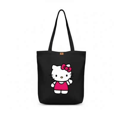 Picture of Eco-Friendly Canvas Zipper Tote Bag for Women – University, College, Beach, and Travel Essential