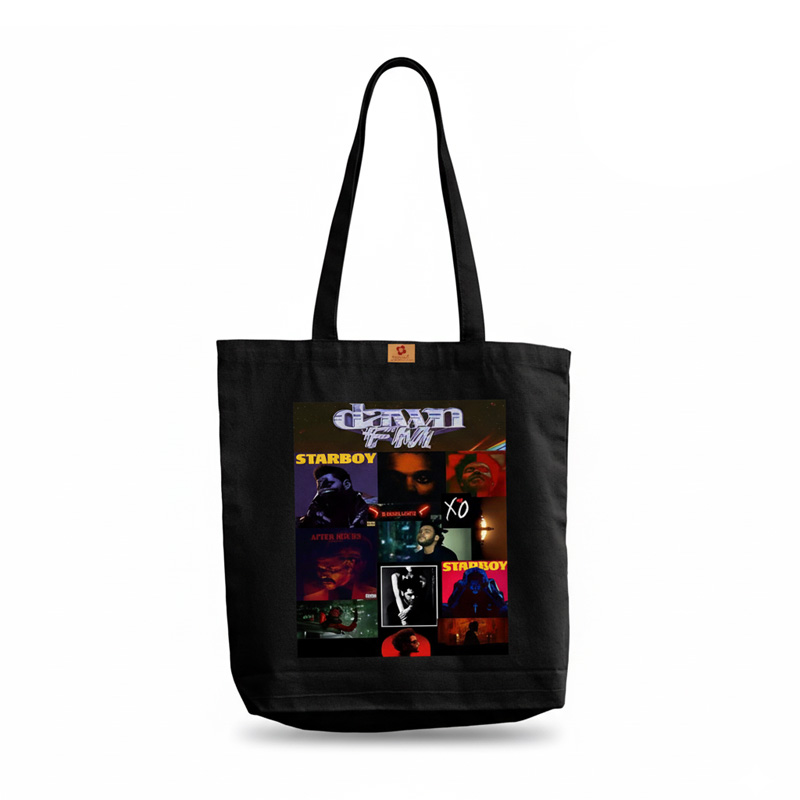 Picture of SamiaCrafts Aesthatic Designed Cotton Canvas Tote Bag with Zipper For Women's Hand Shoulder Everyday Daily Use Shopping Bag - School College University Students Fashionable Modern