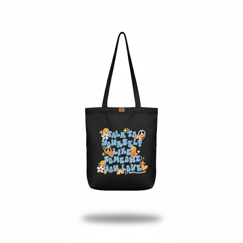 Picture of Canvas Tote Bag with Zipper for University Students – For Women, College, & Travel