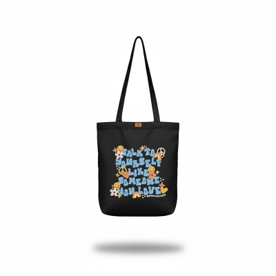 Picture of Canvas Tote Bag with Zipper for University Students – For Women, College, & Travel