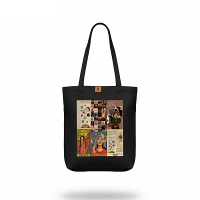 Picture of SamiaCrafts Fashion Canvas Tote Bag with Zipper for Girls and Women – Ideal for College, University, Work & More