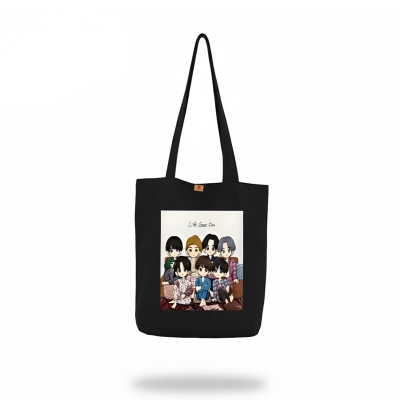 Picture of SamiaCrafts Large Zippered Canvas Tote Bag for University, College & Gym – Perfect for Girls & Women