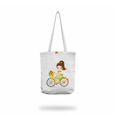 Picture of Samia Craft Trendy Canvas Tote Bag for Women with Zipper – Great for University, College, Shopping & Gym Use