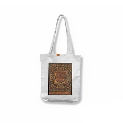 Picture of SamiaCrafts Aesthetic Designed Cotton Canvas Tote Bag with Zipper For Stylish and Modern Designed Hand Shoulder Bag for Everyday Daily Use in All Any Occasion & School College University Students