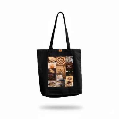 Picture of Samia Craft Spacious Canvas Tote Bag with Zipper for University & College Students – Great for Women & Girls