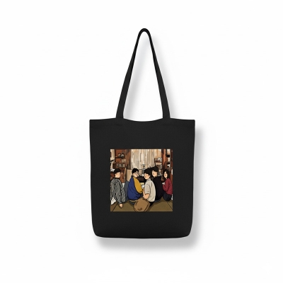 Picture of Samia Craft Durable Canvas Tote Bag for Girls with Zipper Closure – Perfect for College, University, & Travel