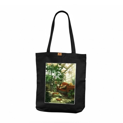 Picture of Samia Craft Large Canvas Tote Bag with Zipper for Women – Ideal for University, College, Work & Everyday Use