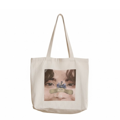 Picture of Cotton Hand and Shoulder Bag For Women's With Zipper