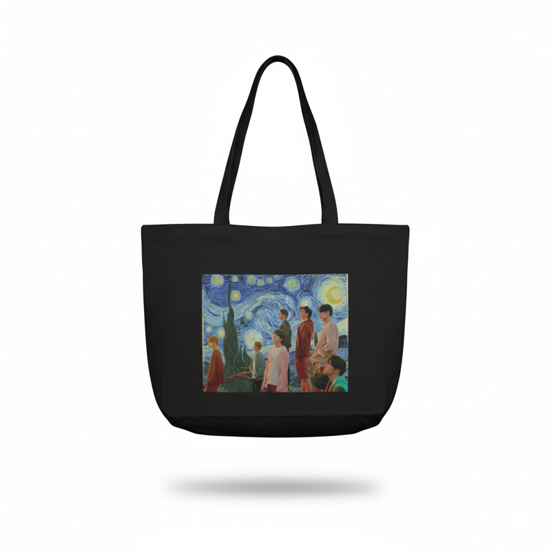 Picture of Tote Canvas Bag For Girls With Zipper