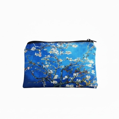 Picture of Almond Blossoms by Van Gogh Printed Pouch Bag: Ladies Pouch Bags Trendy Stylish Mini Wallet