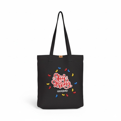 Picture of Samia Craft Tote in Technicolor: Digital Print on Canvas Eleganc