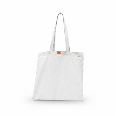 Picture of SamiaCrafts 13/14 Fashionable Simple Plain Solid Off White Color Top Handle Canvas Tote Bag With Zipper - Hand and Shoulder Bag For Everyday Daily Use