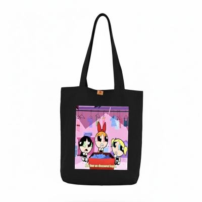 Picture of Samia Craft Colorful Canvas Carryall: Trendy Tote with Digital Flair