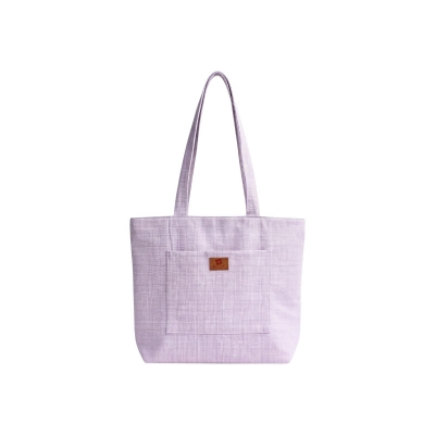 Picture of Samia Craft Artisan Crafted Trendy Canvas Tote Bag with Zipper for University and College Girls