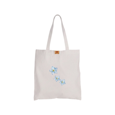 Picture of SamiaCraft Cotton Canvas Tote Bag with Zipper for Women & Students University, College Fashion