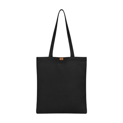 Picture of Samia Crafts 13/14 Fashionable Simple Plain Solid Black Color Top Handle Stylish Canvas Tote Bag With Zipper - Hand and Shoulder Bag