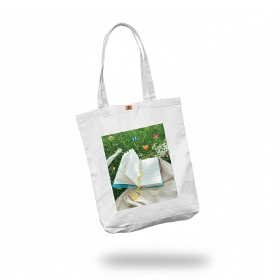 Picture of Heavy-Duty Canvas Tote Bag with Zipper Closure – Perfect for Women’s Work, College & Travel Needs