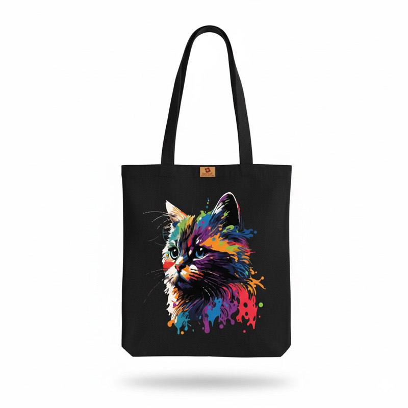 Picture of SamiaCraft Beautiful New Designed Cotton Canvas Tote Bag with Zipper for Women & Students University, College Fashion