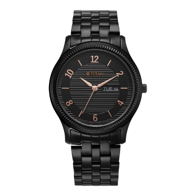 Picture of Titan 1824Nm01 Karishma Black Dial Watch For Men