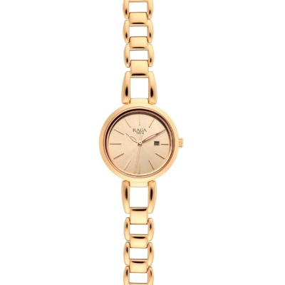Picture of Titan 2642Wm01 Raga Viva Rose Gold Dial Quartz Metal Strap Watch For Women