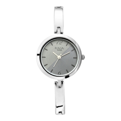 Picture of Titan 2606Sm05 Raga Viva Silver Dial Metal Strap Watch