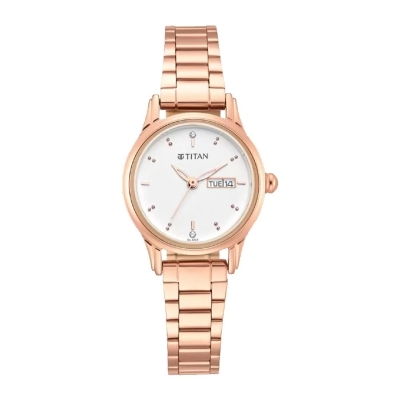Picture of Titan Women'S Women'S Lagan Watch: Rose Gold Accents & Refined Elegance (2656Wm01)