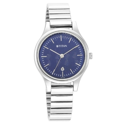 Picture of Titan N Karishm Karishma Blue Dial Metal Strap Watch For Women (2679Sm01)