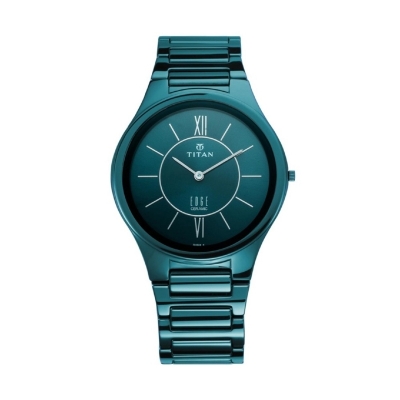 Picture of Titan 1696Qc03 Slimmest Ceramic Blue Dial Men'S Watch