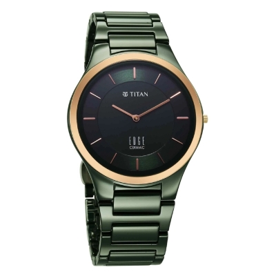 Picture of Titan 1696Kc10 Regalia Ceramics Quartz Analog Green Dial Green Color Ceramic