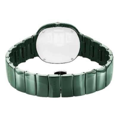 Picture of Titan 1841Qc05 Squircle Camo Quartz Analog Green Dial Ceramic Strap Watch For Unisex