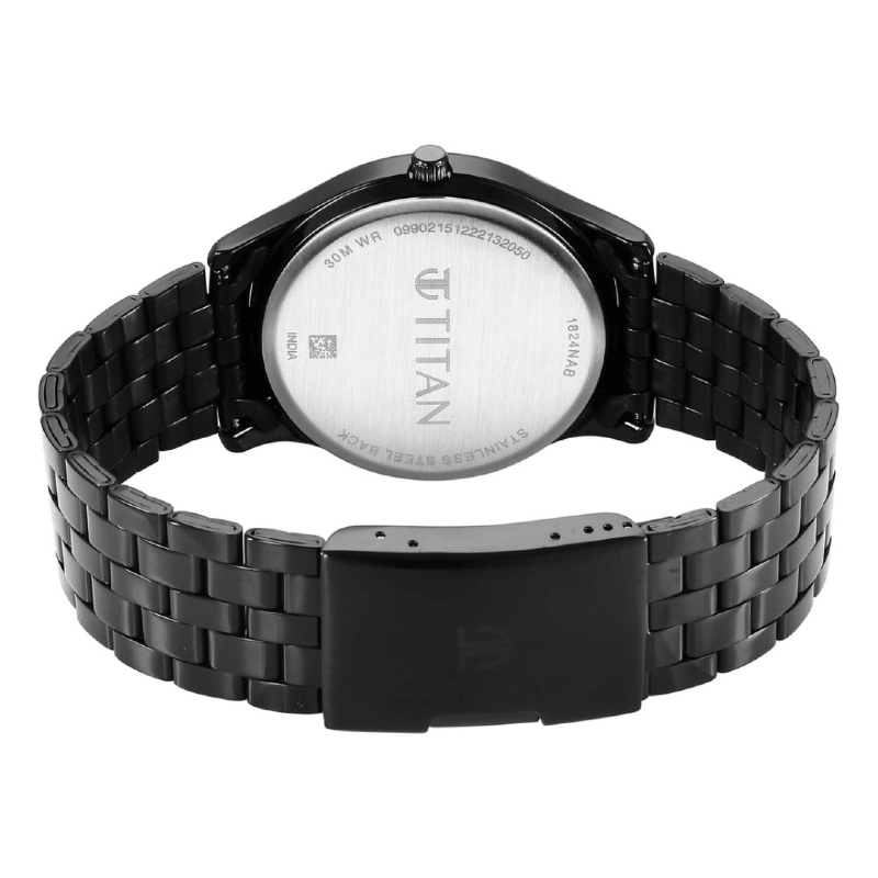 Picture of Titan 1824Nm01 Karishma Black Dial Watch For Men