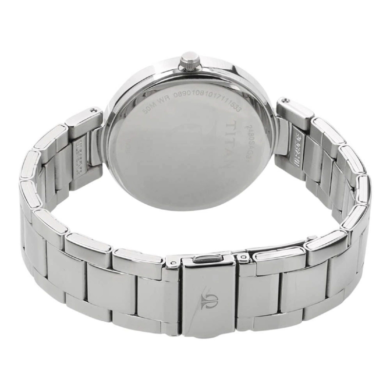 Picture of Titan 2480Sm08 Workwear Black Dial Analog With Day And Date Stainless Steel