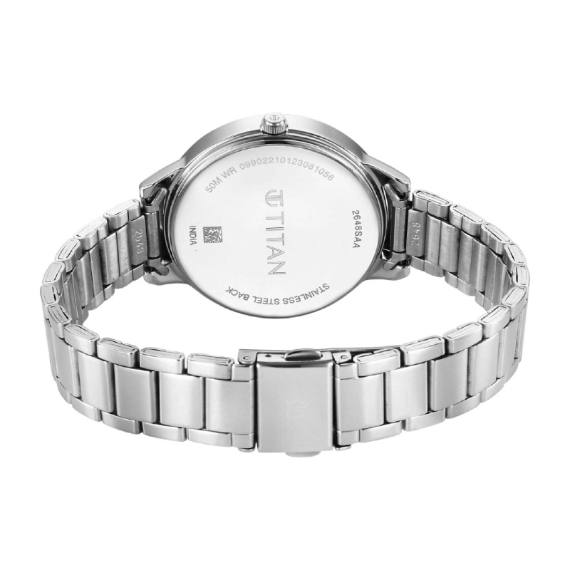 Picture of Titan 2648Sm08 Rose Gold Urban Rose Gold Dial Analog Metal Strap Watch