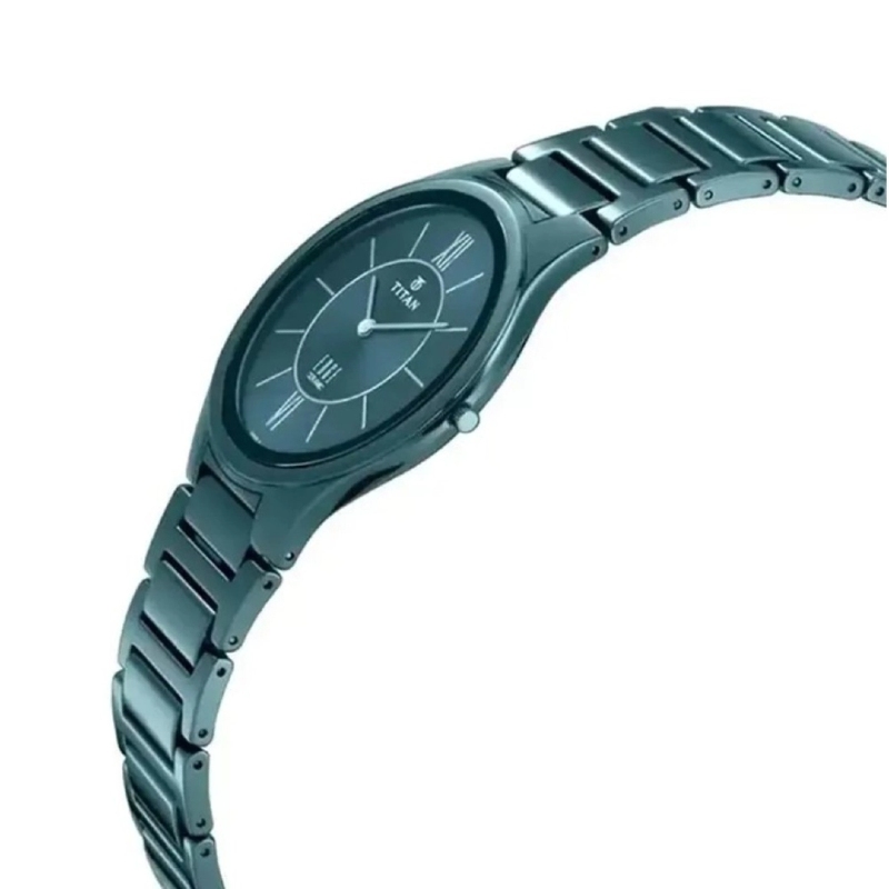 Picture of Titan 1696Qc03 Slimmest Ceramic Blue Dial Men'S Watch