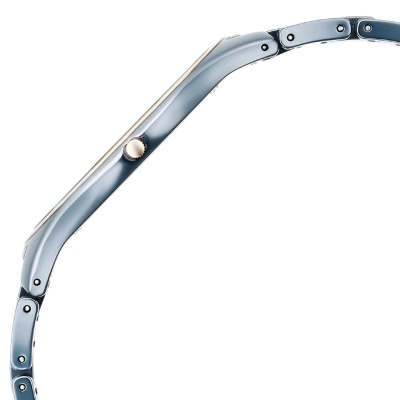 Picture of Titan 1696Kc05 Edge Bicolor Quartz Analog Blue Dial Blue Ceramic Strap Watch