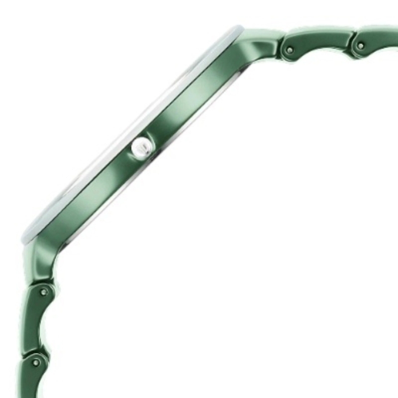 Picture of Titan 1841Qc05 Squircle Camo Quartz Analog Green Dial Ceramic Strap Watch For Unisex