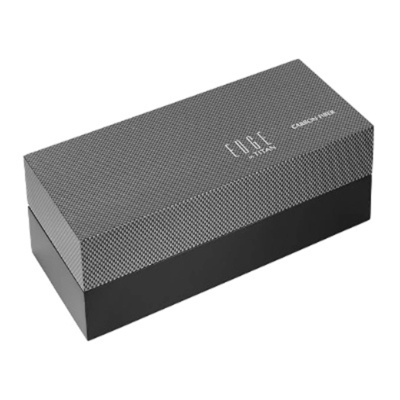 Picture of Titan 1881Nl01 Edge Carbon Fiber Quartz Analog Black Dial Leather Strap Unisex Watch