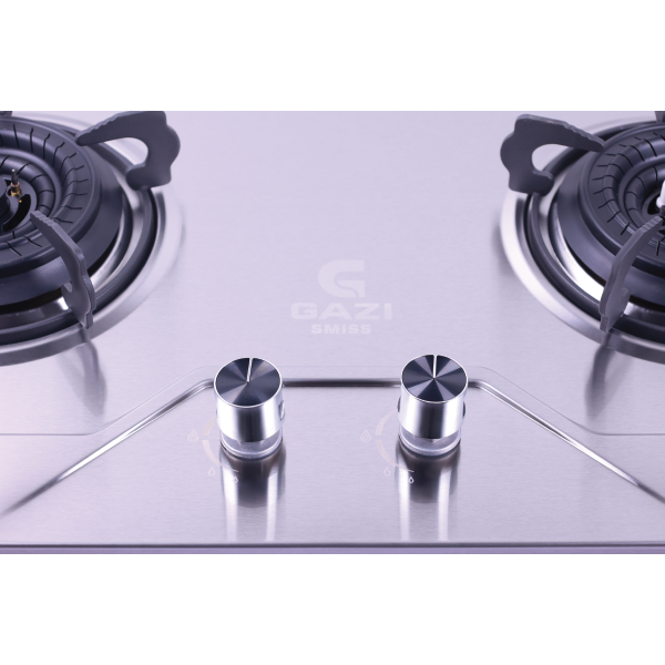 Picture of Gazi Smiss Double Burner Steel Body Gas Stove EG-B720S (Best Price)