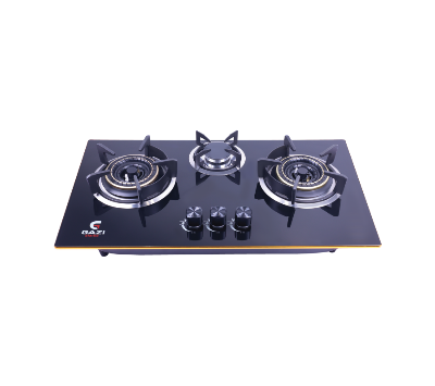 Picture of Gazi Smiss Triple Burner Glass Body Gas Stove EG-B712G