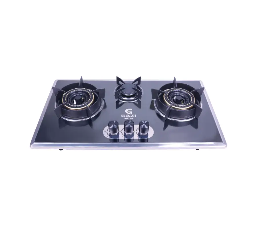 Picture of Gazi Smiss Triple Burner Steel Body Gas Stove EG-B712S (Best Price)