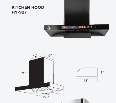 Picture of Gazi Smiss Kitchen Hood HY-927 Size 35.5 inch (Best Price)