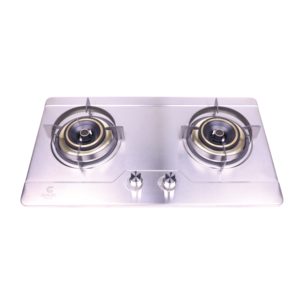 Picture of Gazi Smiss Gas Stove Double Burner Stainless Steel P-320C