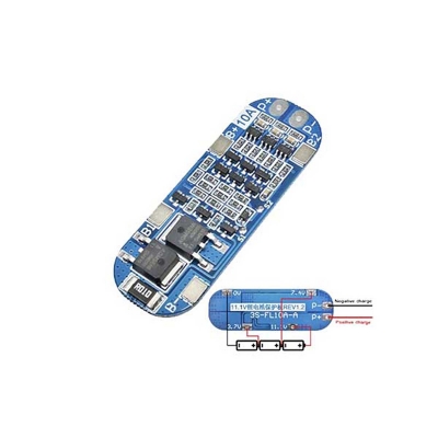 Picture of BMS Module Board 3S 10A 12V Lithium Battery Charger Protection  for 3pcs 18650 Li-ion Battery Cell Charging - 12 volt battery